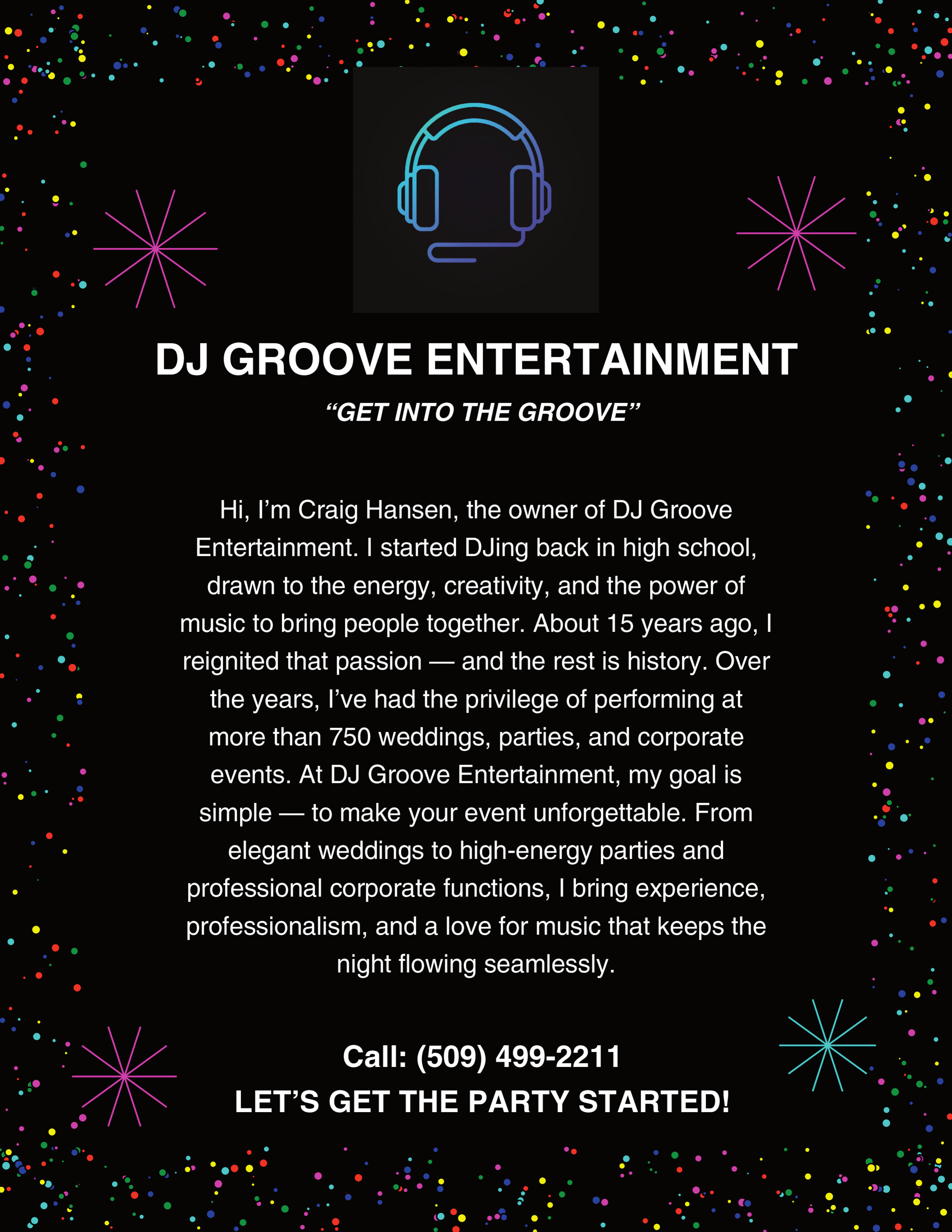 DJ Groove Entertainment Flyer